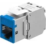 Goobay Keystone-Modulis RJ45 CAT 6A, STP, Slim, Mėlynas (77944)