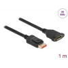 DisplayPort ilginimo kabelis panel-mount DeLOCK 87095 8K 60 Hz 1 m