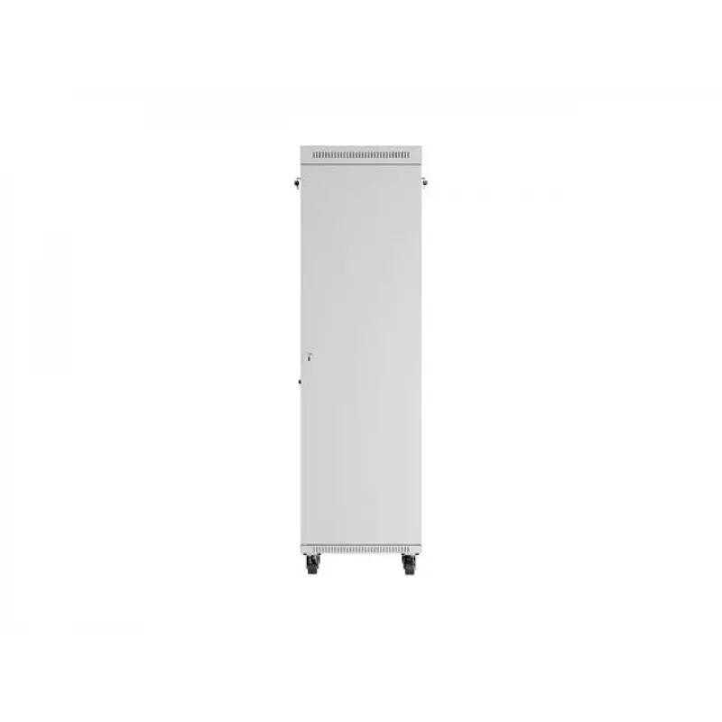 19 colių 42U LANBERG stovimas serverio stovas 600×600 mm pilkas su stiklinėmis durelėmis ir LCD (Flat Pack)