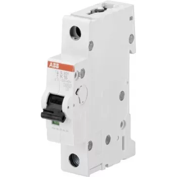 Automatinis jungiklis ABB STOTZ-KONTAKT 2CDS251001R0537 (miniatiūrinis, 1 polius, 1A, C charakteristika)