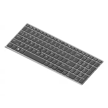 HP L14366-B31 klaviatūra (EliteBook 850 G5, NL išdėstymas, apšviesta, juoda)