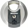 MASTER LOCK Excell diskinis spyna 70 mm nerūdijantis plienas, uždengtas lankelis, skirtingi raktai