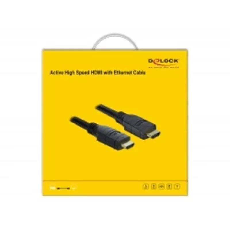 HDMI kabelis DeLOCK 85286 20 m Type A kištukas–kištukas juodas