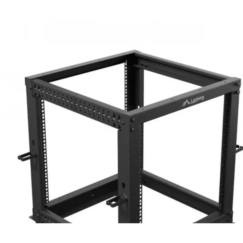 Atviras stovas LANBERG Open Rack OR01-6112-B 12U 600x600 reguliuojamas juodas