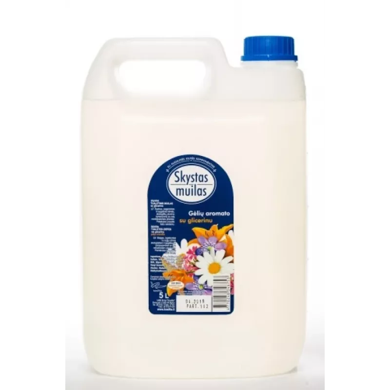 Skystas muilas su glicerinu, be dažų, 5 l