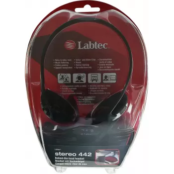 Ausinės Labtec Stereo 442 – užkabinamos už sprando – laidinės