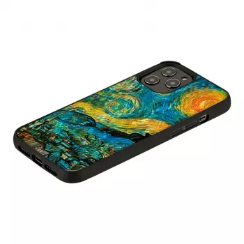 Apsauginis dėklas iKins Apple iPhone 12 Pro Max — žvaigždėto nakties juodas