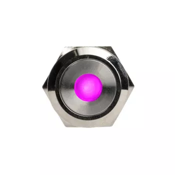 DimasTech vandalizmui atsparus mygtukas 19 mm Silverline Dot RGB PD210