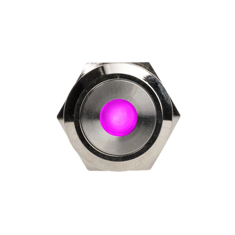 DimasTech vandalizmui atsparus mygtukas 19 mm Silverline Dot RGB PD210