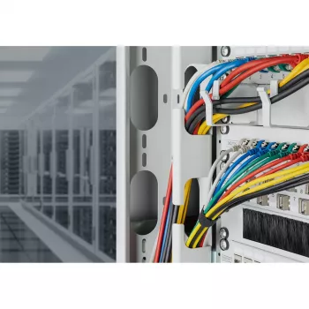 Digitus CAT 6A F-FTP Slim jungiamasis kabelis 10 m pilka