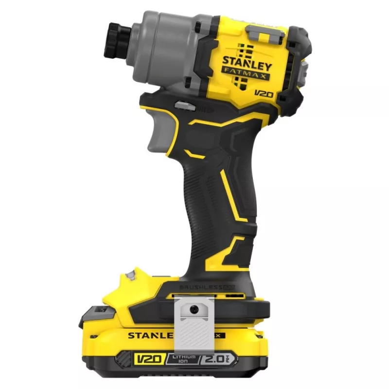 Stanley SFMCF830D2K-QW smūginis suktuvas be šepetėlių, 2×2,0 Ah, 3200 aps./min., juoda/geltona