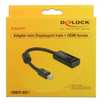 Delock - Videoadapter - Mini DisplayPort männlich zu HDMI weiblich - 18 cm (65099)