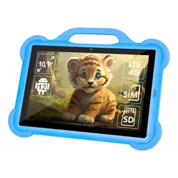 Planšetinis kompiuteris BLOW KidsTAB10 10.1 colių IPS 1200x1920, Android 12, 4GB RAM, 64GB eMCP, 4G (MicroSIM), 6000 mAh, Astral Blue