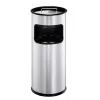 Durable metalinė šiukšliadėžė su pelenine – apvali – 17 l