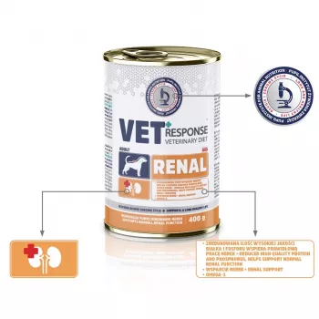 VET RESPONSE Renal šlapias šunų ėdalas 400g