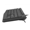 Vielinė pilno dydžio klaviatūra NATEC NAUTILUS NKL-1950 — USB, QWERTY US International, 105 klavišų, Juoda