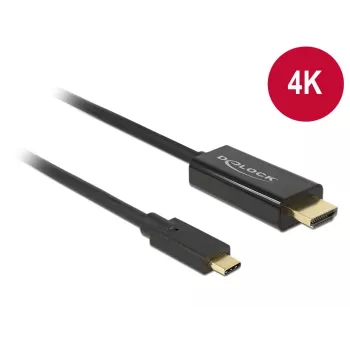 Vaizdo kabelio adapteris DeLOCK 85259 USB Type-C į HDMI 2m Juoda
