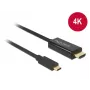 Vaizdo kabelio adapteris DeLOCK 85259 USB Type-C į HDMI 2m Juoda