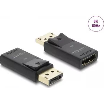 DELOCK Active DisplayPort 1.4 į HDMI adapteris 8K su HDR funkcija, maitinamas USB
