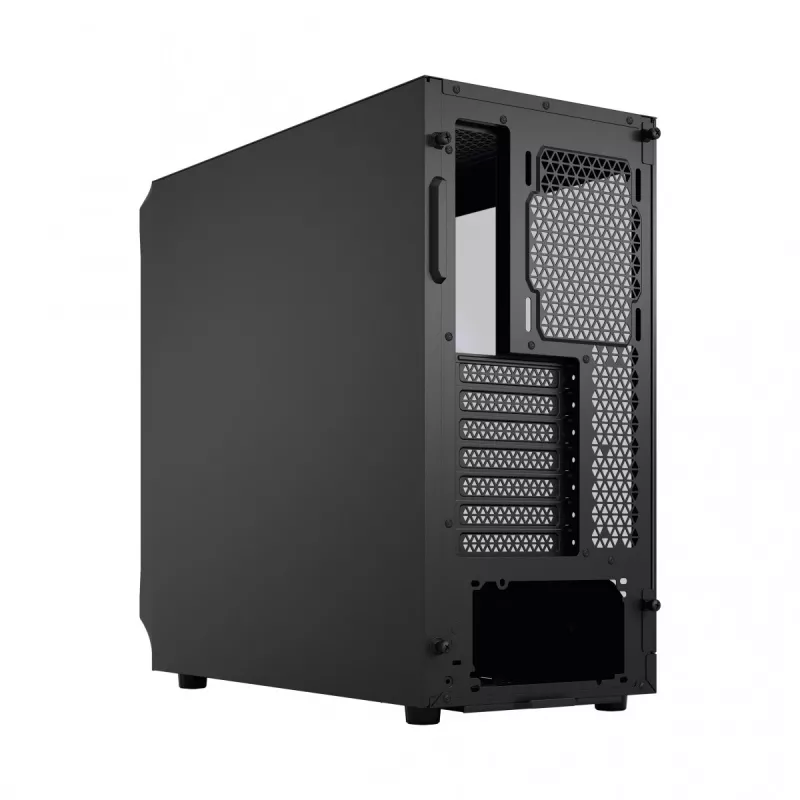 Fractal Design Focus 2 RGB korpusas su grūdinto stiklo šonine sienele, vidutinis bokštas ATX, juodas