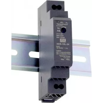 MEAN WELL DDR-15G-3.3 maitinimo adapteris 15W, DC-DC keitiklis bėgeliui, 3.3V 3.5A