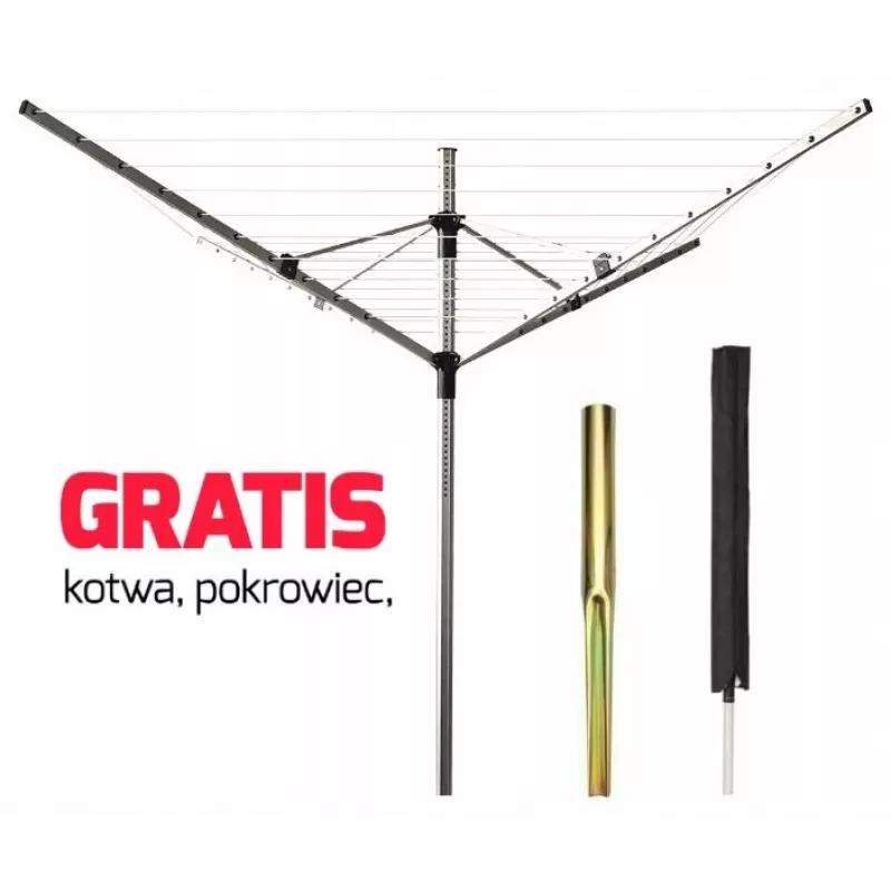PROMIS SU200 CAPRI keturių sparnų sodo džiovintuvas skalbiniams