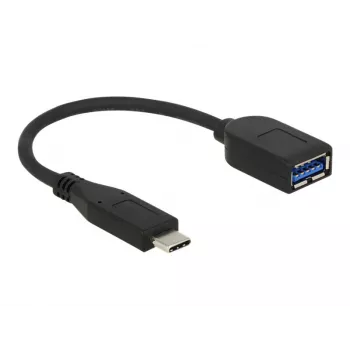 USB laidas DeLOCK USB 3.1 Gen 2 Type-C / Type-A 0,1 m juodas