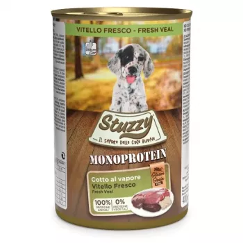 STUZZY Monoprotein Puppy Veal šlapias ėdalas šuniukams su veršiena 400g