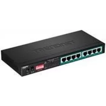 TRENDnet TPE-LG80 - jungiklis nevaldomas - 8 prievadai 10/100/1000 (PoE+) - stalinis - PoE+ (65 W)