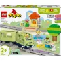 Traukinukų rinkinys LEGO DUPLO Interaktyvi nuotykių geležinkelis 10427, 57 dalių, 2 minifigūrėlės, nuo 2 metų