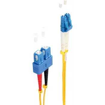 shiverpeaks BS77809 Skaidulinis optinis kabelis 2 m LC SC OS1/OS2 Geltona