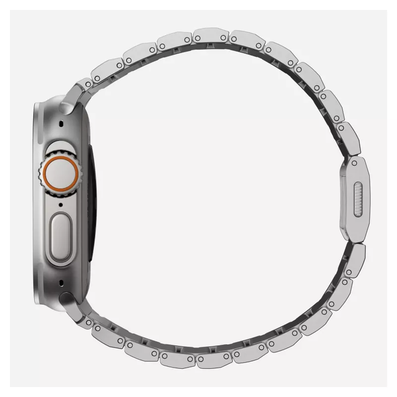 NOMAD Titanium Band, Apple Watch 46mm/49mm, sidabrinis