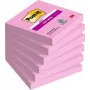Post-it Super Sticky lipnūs lapeliai ypač ryškiai rožiniai 6 blokeliai (7100259225)