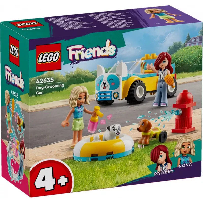 LEGO® Friends Šunų priežiūros automobilis, transporto priemonės žaidimų rinkinys 42635