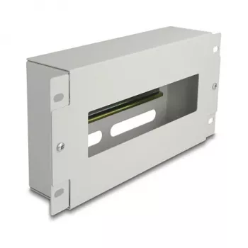 Uždengimo juosta DELOCK 67319 stelažui, metalinis pilkas korpusas, 1 vnt.
