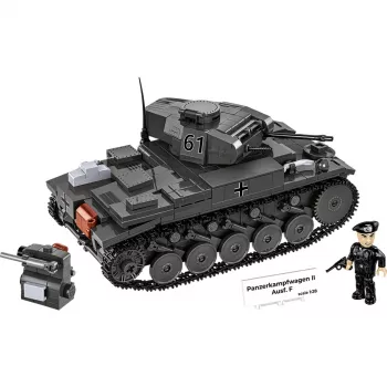 Konstruktorius Cobi Panzerkampfwagen II Ausf. F — 813 dalių, juodas, nuo 9 m.