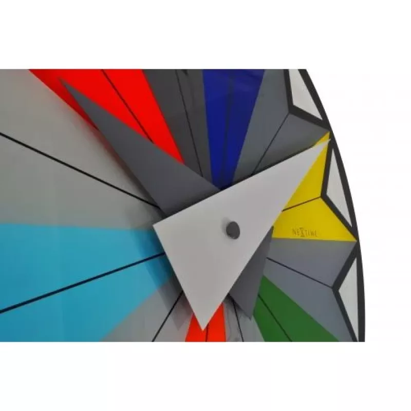 NeXtime laikrodis 8163 Circus, Ø43 cm, sieninis, juodas / įvairiaspalvis