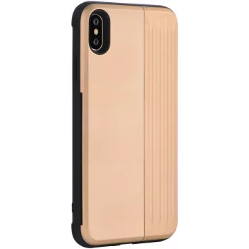 Apsauginis dėklas telefonui Devia H-Card Series, iPhone XS/X 5,8 colio, auksinis