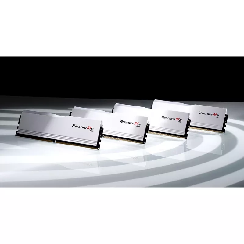 DIMM 64 GB DDR5-6400 (2x 32 GB) Dual-Kit, Arbeitsspeicher weiß, F5-6400J3239G32GX2-RM5RW, Ripjaws M5 RGB, INTEL XMP