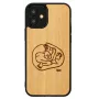 Apsauginis telefono dėklas Man and Wood iPhone 12 mini – vaikiškas žuvies dizainas