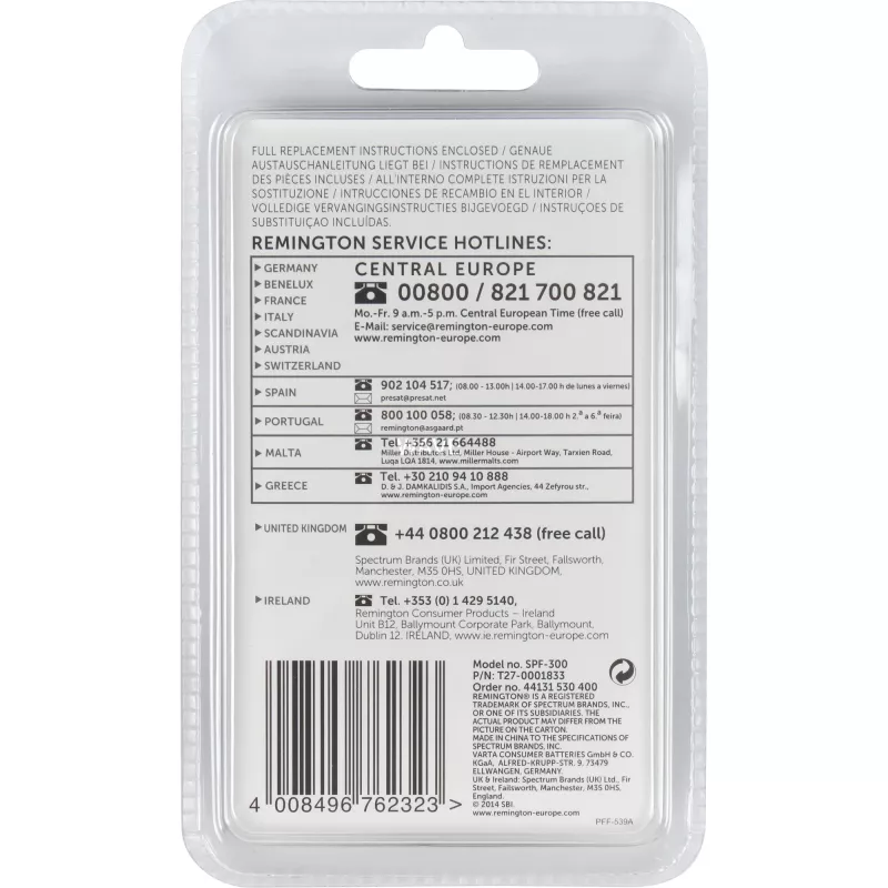 Pjovimo galvutės keitimo rinkinys Remington SPF-300