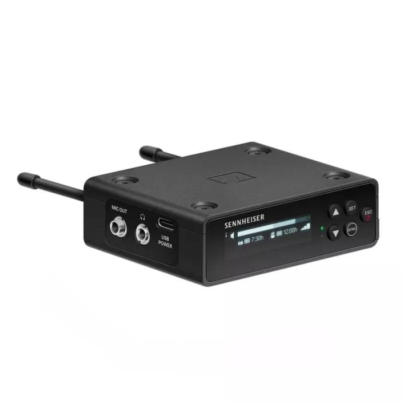 Sennheiser EW-DP ME 4 SET (R4-9) – kameros komplektas su miniatiūriniu siųstuvu ir ME 4 kryptiniu mikrofonu, 552-608 MHz