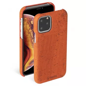 Apsauginis telefono dėklas Krusell Birka, Apple iPhone 11 Pro Max, rūdų spalva