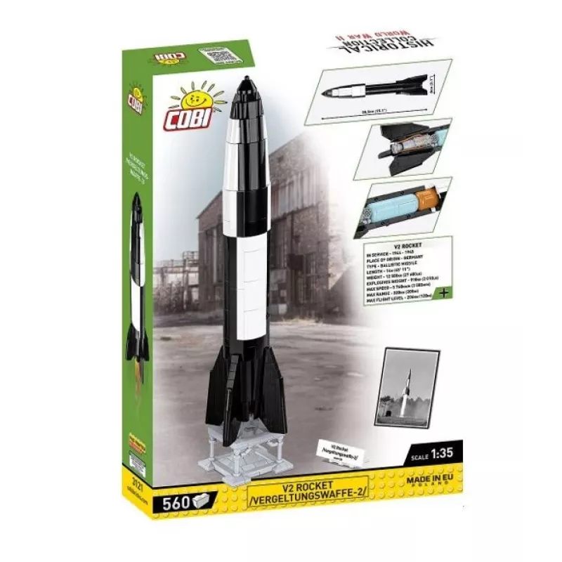Konstrukcinis rinkinys COBI V2 Raketa 560 dalių Antrasis pasaulinis karas