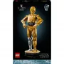 LEGO žvaigždžių karų statoma figūra C-3PO modelis 75398 — 1138 dalių, 380 mm eksponuojamas kolekcinis modelis