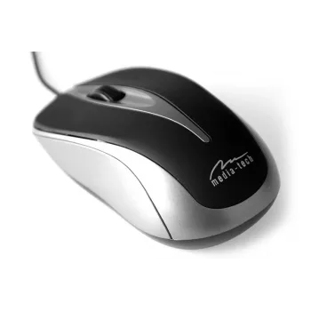 Pelė Media-Tech MT1091T USB Type-A, titano spalvos