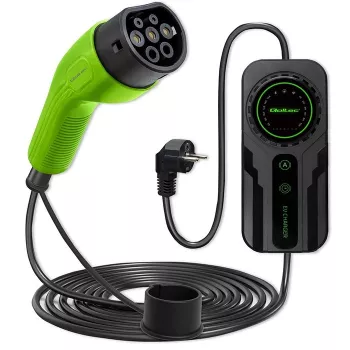 Nešiojamas EV įkroviklis QOLTEC 52468 Type 2, 3,5 kW, 16 A, 5 m laidas, IP65