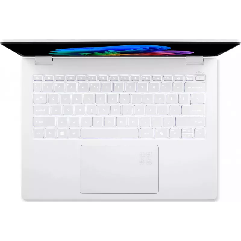 Nešiojamas kompiuteris Acer Swift Edge SFE14-51T-75RZ — Intel Core Ultra 7 258V, 14 colių 2.8K jutiklinis ekranas, 32 GB LPDDR5x, 1 TB SSD, Intel Arc 140V, Windows 11 Home, Baltas