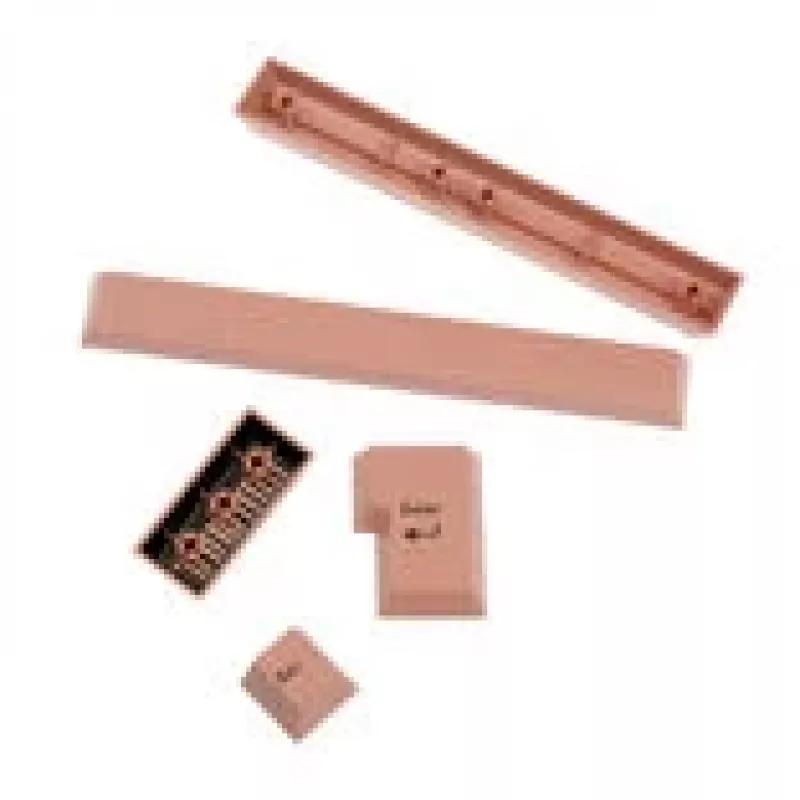 GMK FPTK5052 papildomas klavišų dangtelių rinkinys iš ABS, dvigubo liejimo, ISO ir ANSI, pastelinės rožinės spalvos