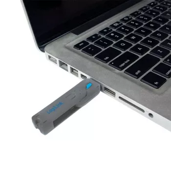 USB prievado užraktas LogiLink AU0043 (mėlynas, 4 vnt.)
